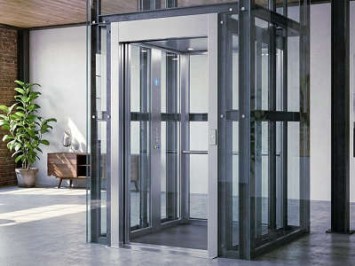 ascensore con cabina vetrata olbia