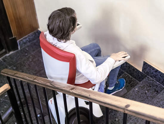 poltrona montascale rampe curve cagliari