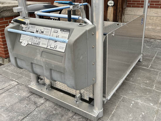 saliscale verticale esterno per disabili a cagliari